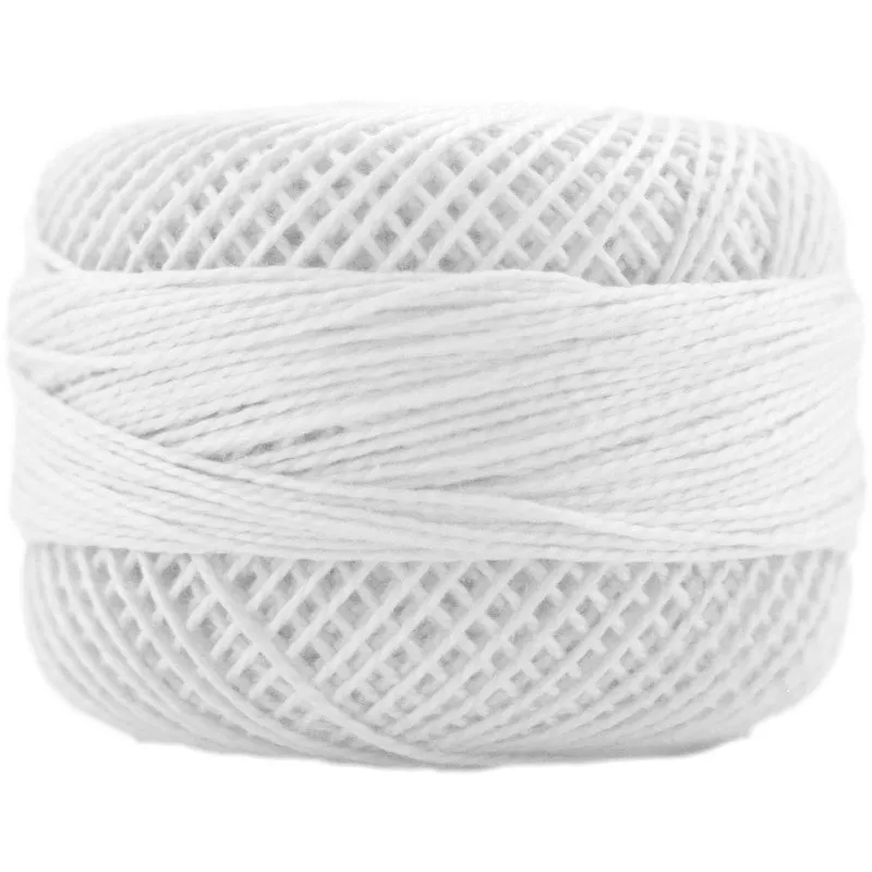 0001 Perle Cotton #8 - WhitePresencia 08-0001
