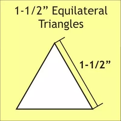 1-1/2 Equilateral Triangles: Large Pack450 Pieces