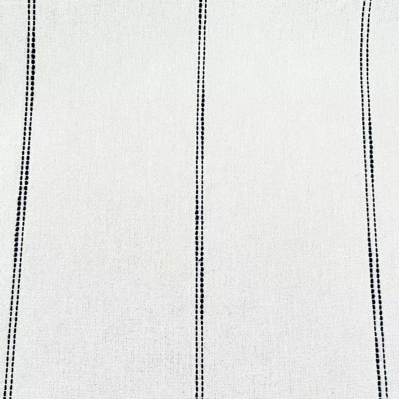16” White Navy Picnic Point Tea Toweling