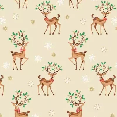 1791-1- REINDEER W/ METALLIC