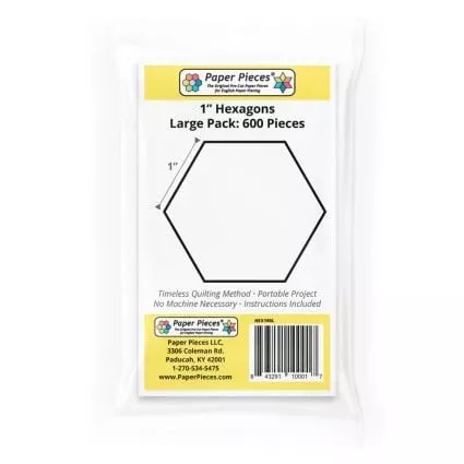 1in Hexagons 600pc Pack by Paper Pieces