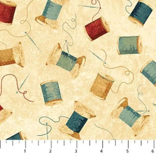 21332-11 CREAM A STITCH IN TIME
