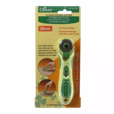 28 MM Soft Grip Rotary Cutter - Clover Needlecraft