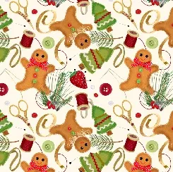 28908-E HAPPINESS IS HOMEMADE XMAS GINGERBREAD MEN