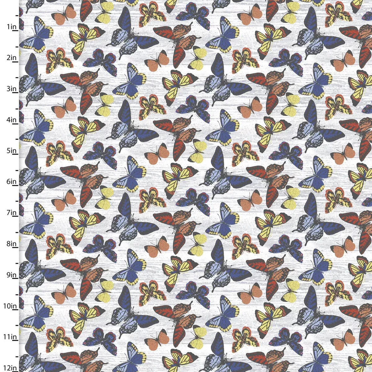 3 Wishes Fabrics - Flower Junction - Flutterby Grey