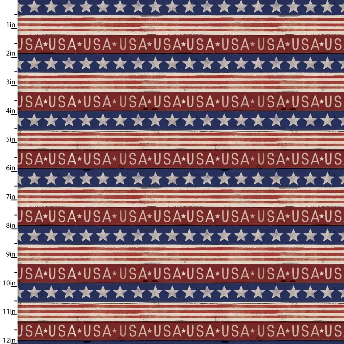 3 Wishes Fabrics - Heart of America - Stars & Stripes Multi