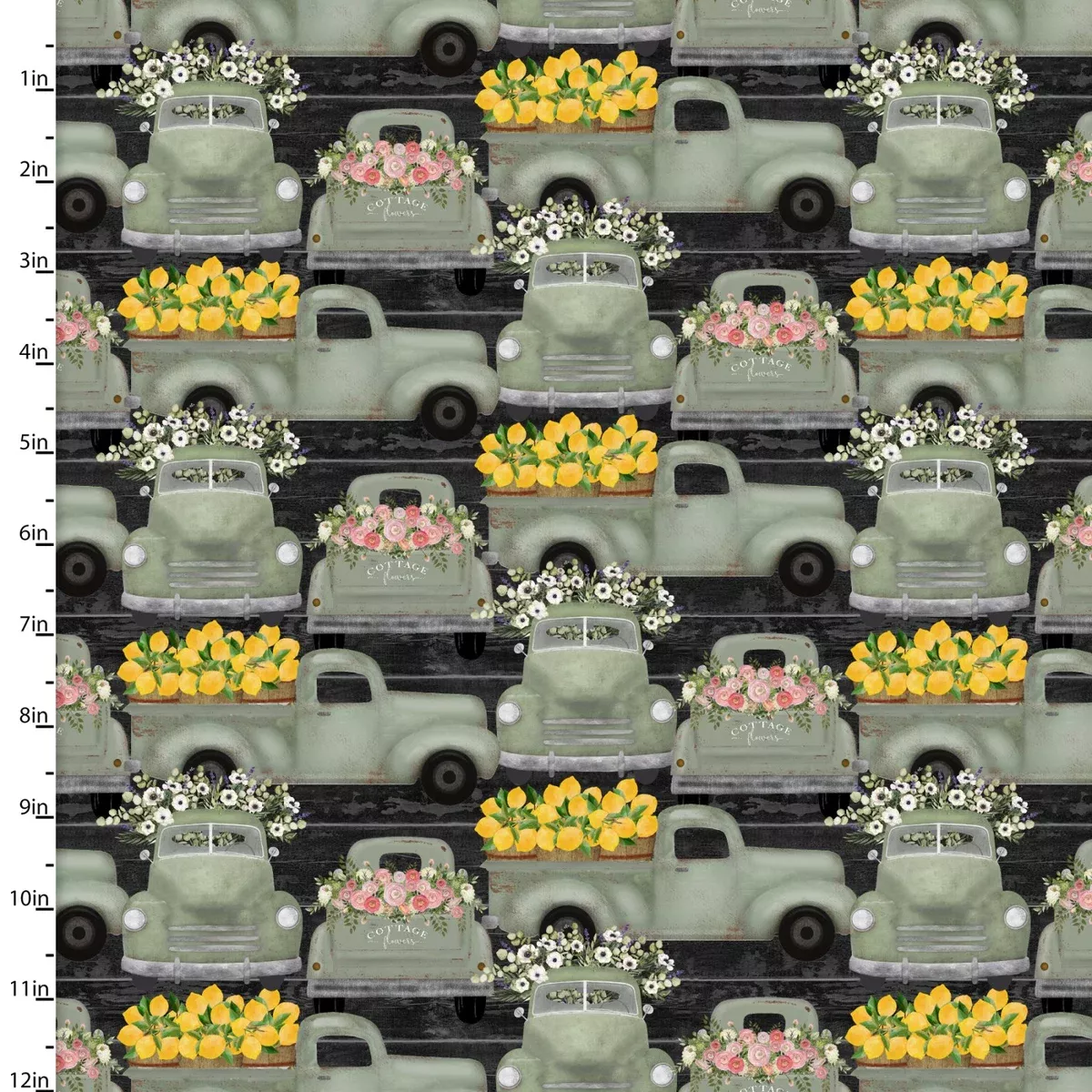 3 Wishes Fabrics - White Cottage Farm - Farm Fresh Trucks