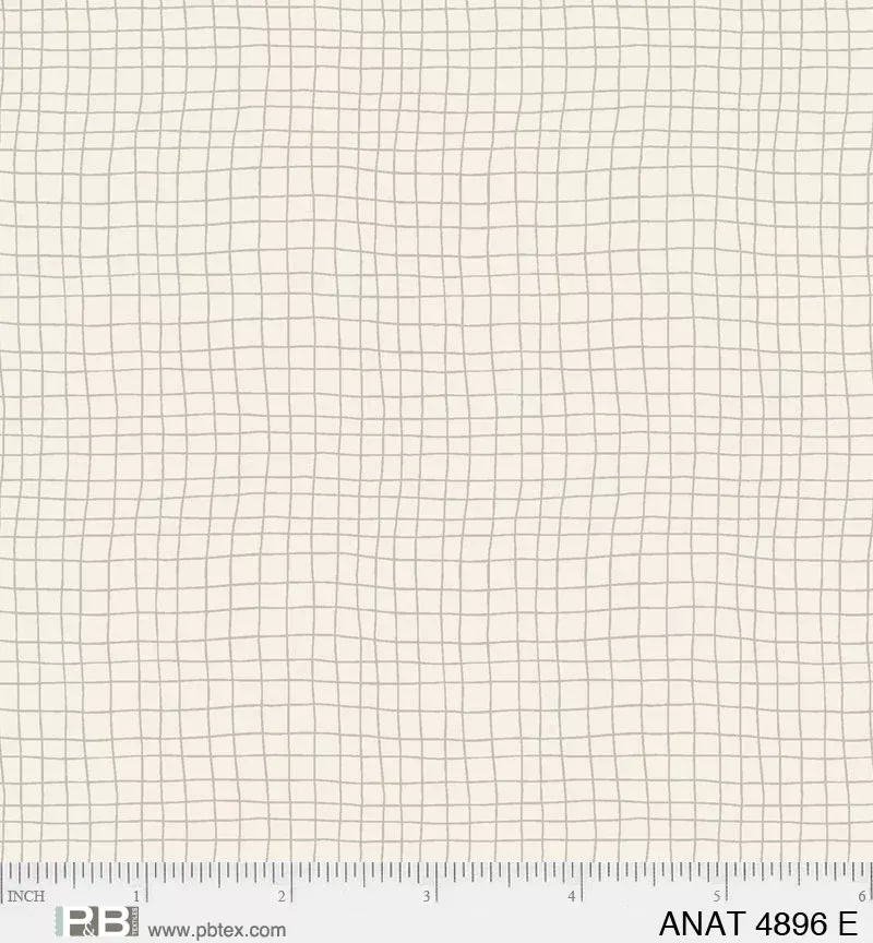 Au Naturel - Graph Ecru - Per Yard - by Jacqueline Schmidt for P&B Textiles - ANAT-04896-E