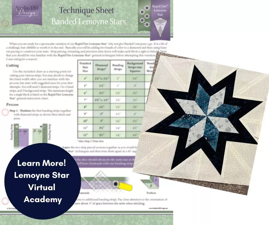 Banded Lemoyne Stars Technique Sheet