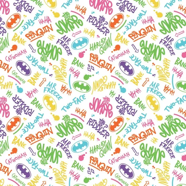 BatmanGotham Graffiti White