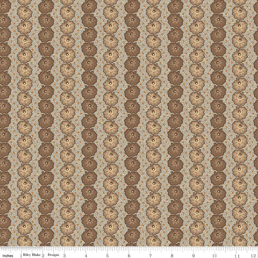 Bountiful Autumn - Taupe Bountiful Leaves - per yard - Stacy West of Buttermilk Basin Design Co. for Riley Blake Designs - Fall - C10855-TAUPE