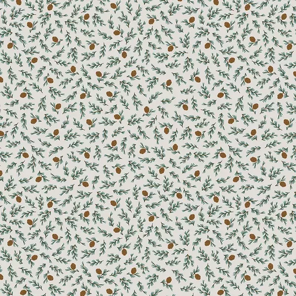 Camp WoodlandPine Cones Off White