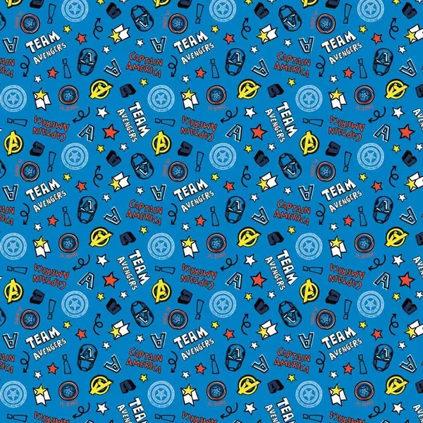 Captain AmericaDoodle Shield Blue