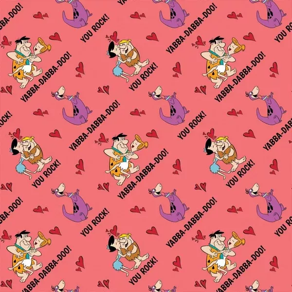 Character Valentines DayFlintstones Pun Love Red