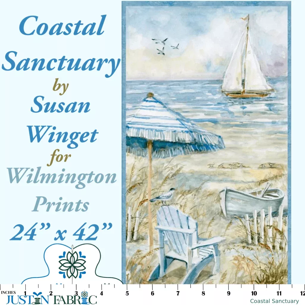Coastal Sanctuary Panel by Susan Winget for Wilmington Prints