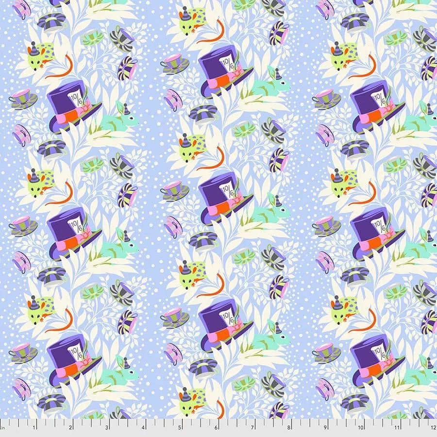 Curiouser & Curiouser - 6pm Somewhere Daydream - Per Yard - by Tula Pink for Free Spirit Fabrics - Vibrant, Light Purple - PWTP165.DAYDREAM