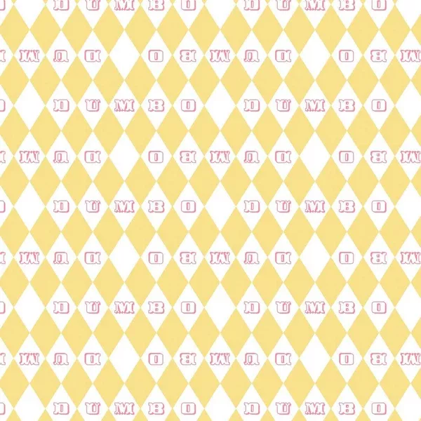 DumboIn The CircusVintage Argyle Yellow