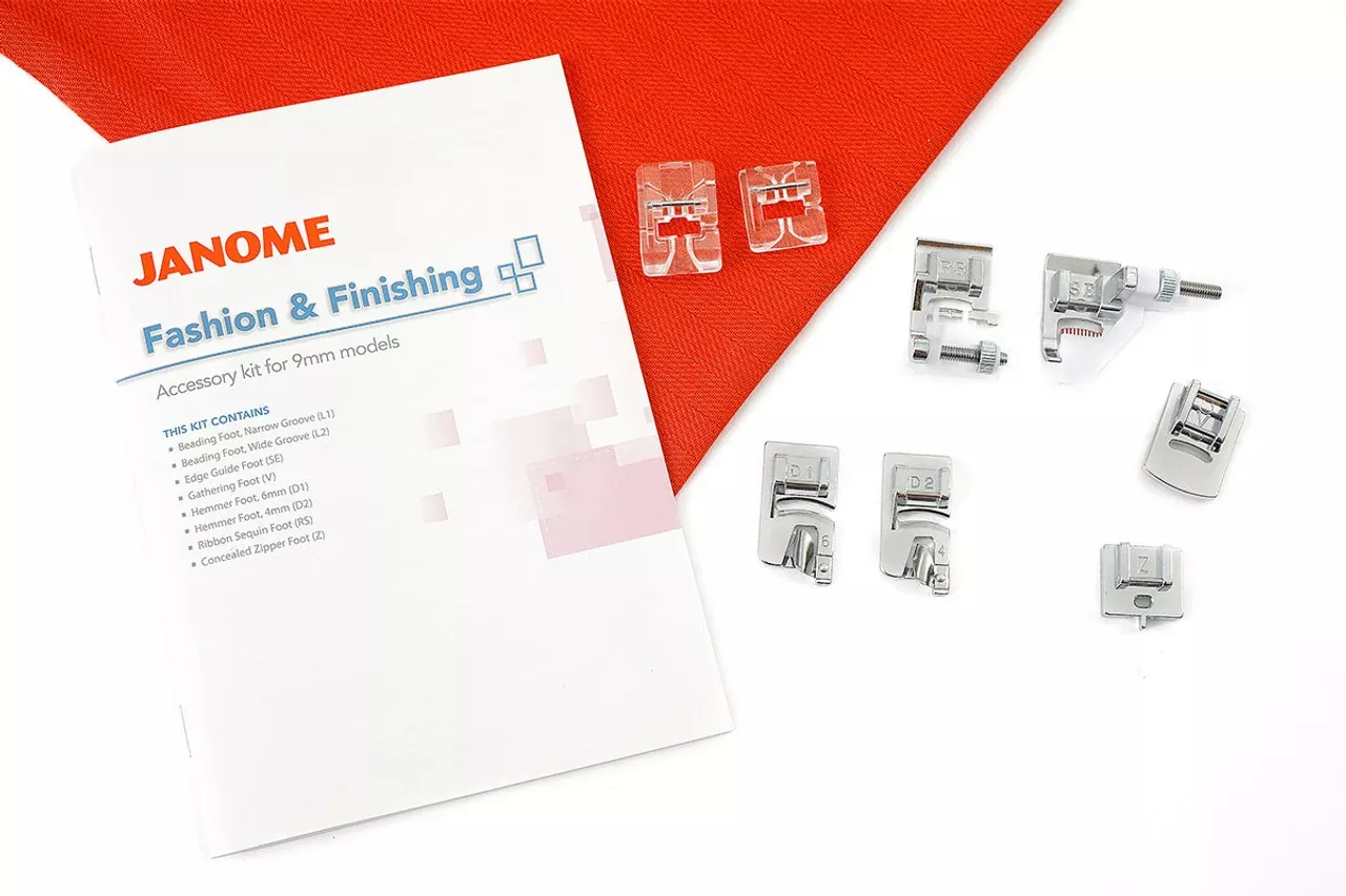 FASHION AND FINISHING KIT for 9mm Janome Sewing Machine Models