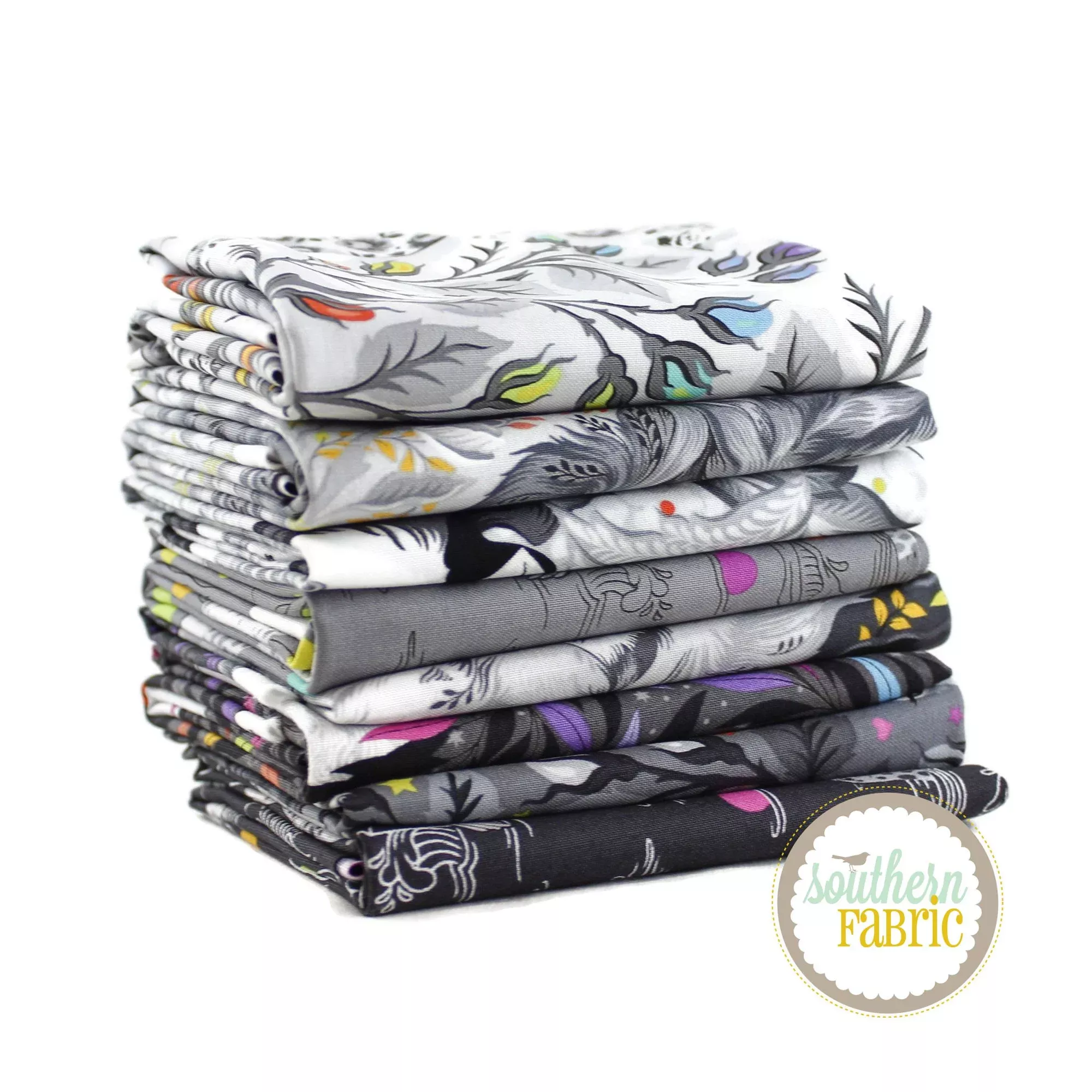 Graywork - Animals - Half Yard Bundle (8 pcs) by Tula Pink for Free Spirit