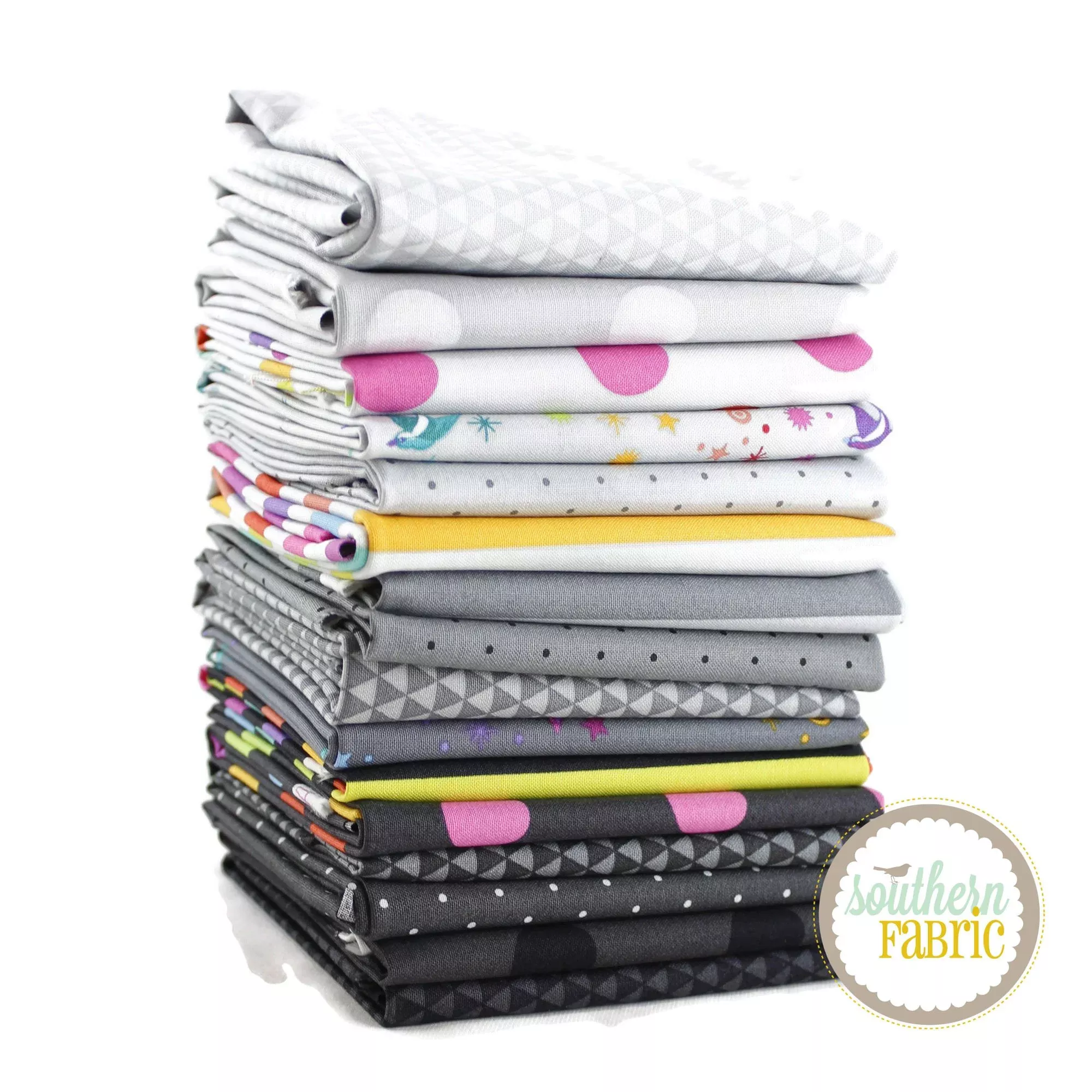 Graywork - Half Yard Bundle (16 pcs) by Tula Pink for Free Spirit