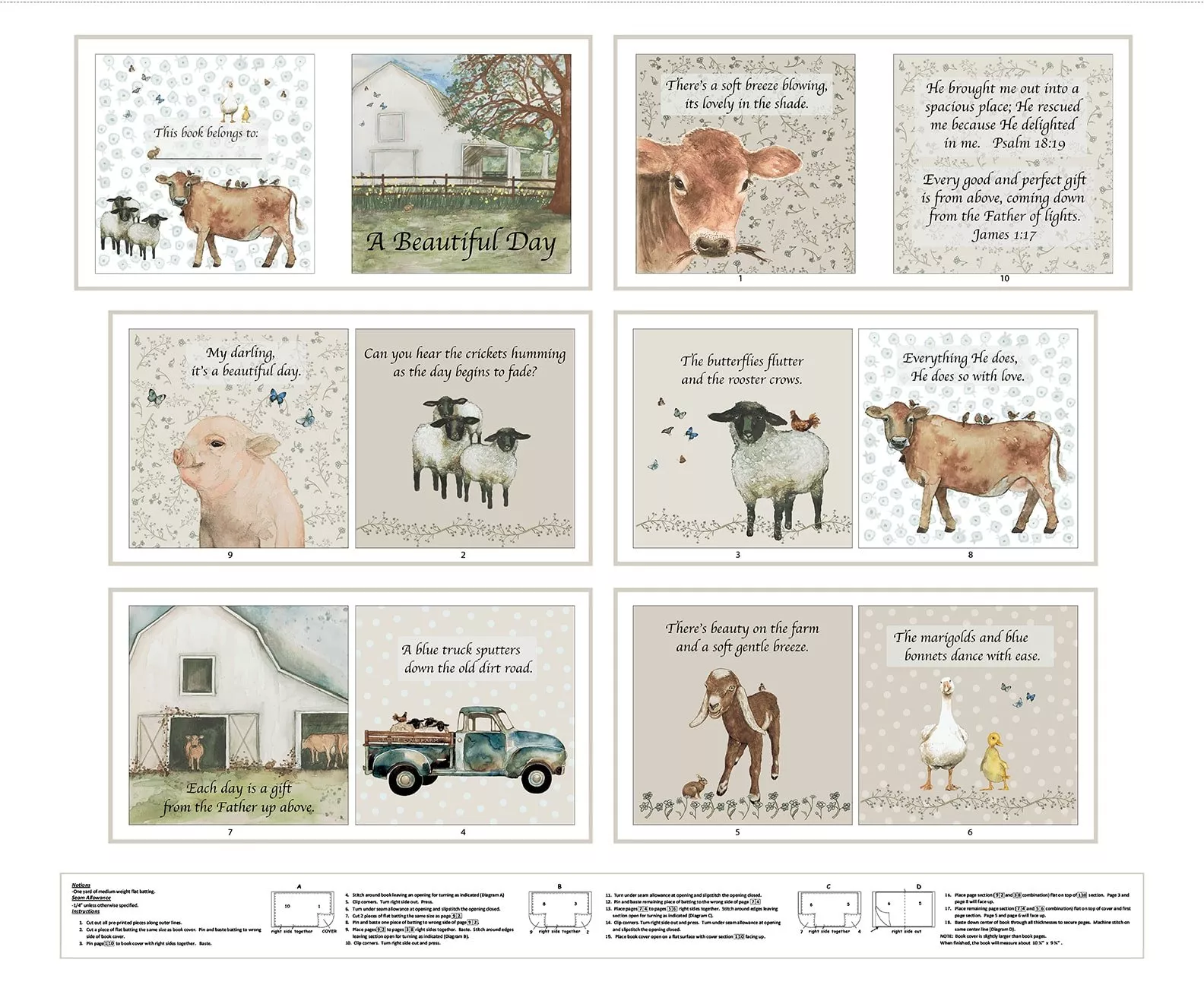 Henry Glass A Beautiful Day 1103-46 Multi book panel