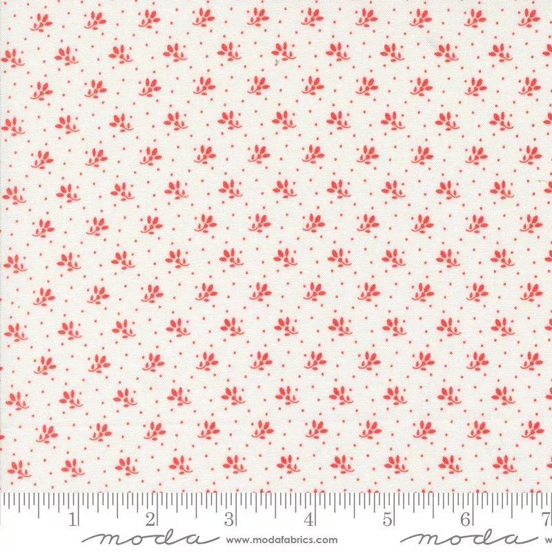 Jelly & Jam Ditsy Cotton Strawberry Yardage 20498-31 by Fig Tree and Co. for Moda Fabrics Sold in 1/2 Yard Increments