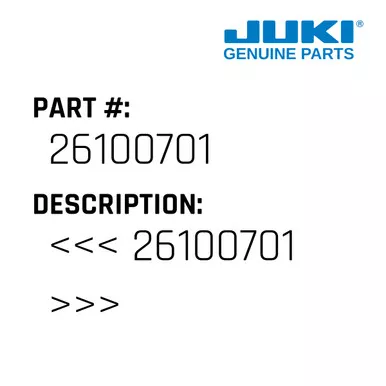 >> - Juki #26100701