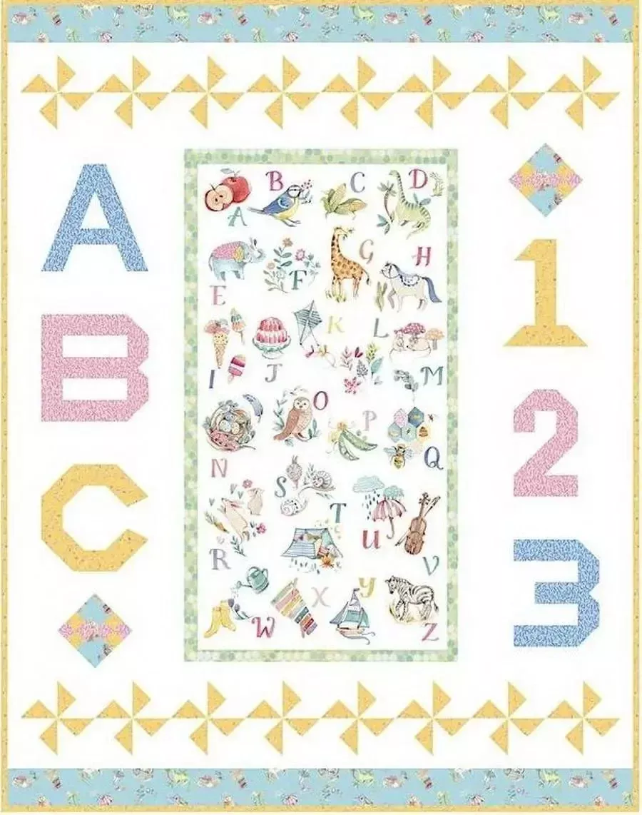 Learn, Play, Grow! Quilt Kit by Natalie Crabtree