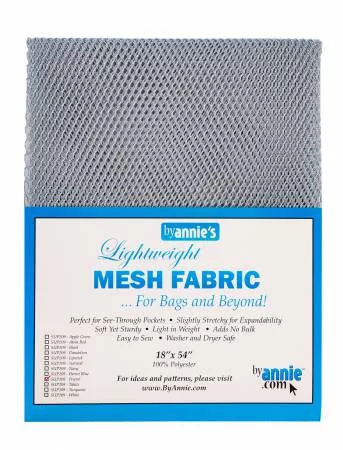 Lightweight Mesh Fabric Pewter 18x54in ByAnnie