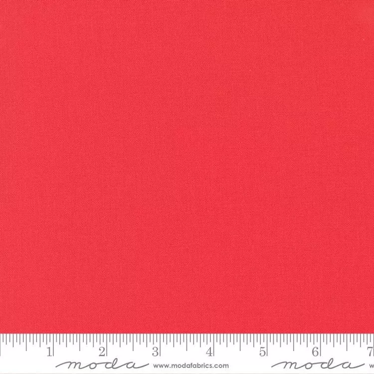 Moda Bella Solids Yardage Geranium - 9900-258 By Moda Sold in 1/2 yard increments