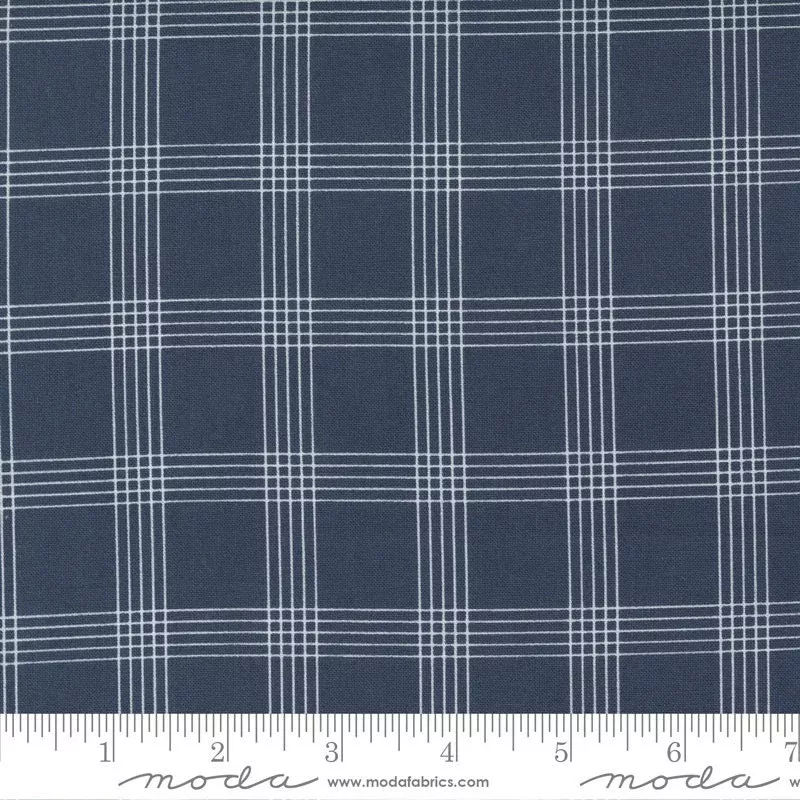 Nantucket Summer Plaid Navy yardage 55262-13 by Camille Roskelley for Moda Fabrics