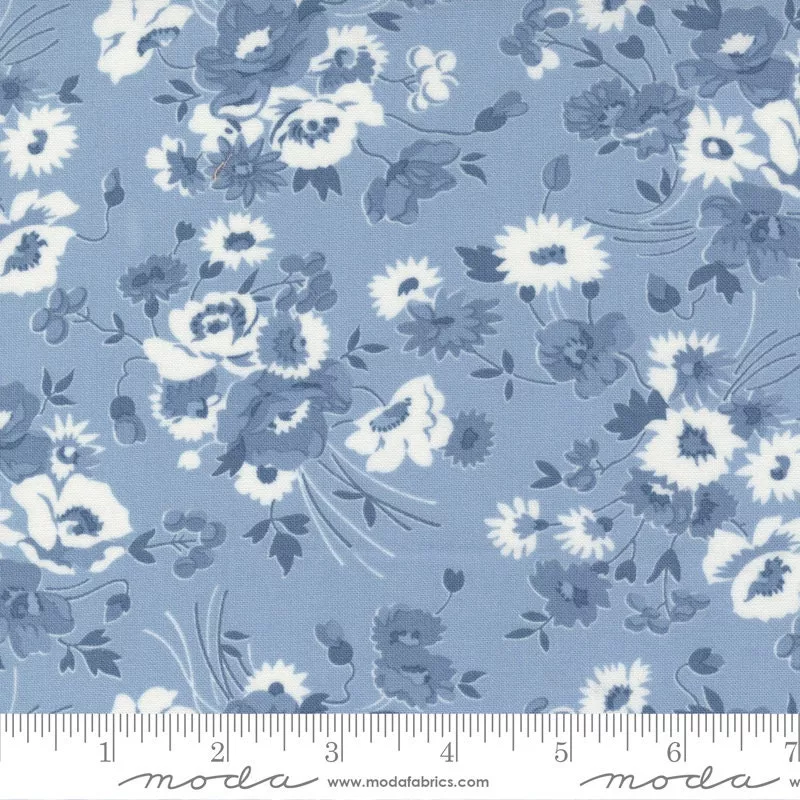 Nantucket Summer Somerset Light Blue yardage 55260-24 by Camille Roskelley for Moda Fabrics