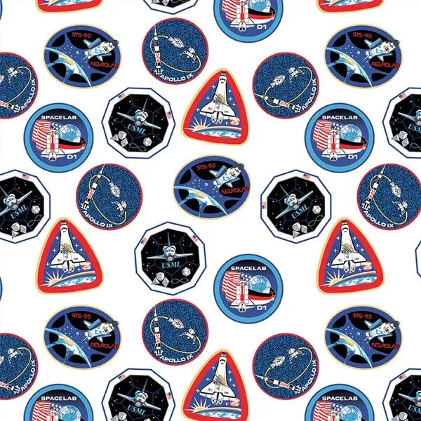 NASA Out of this WorldPatches White