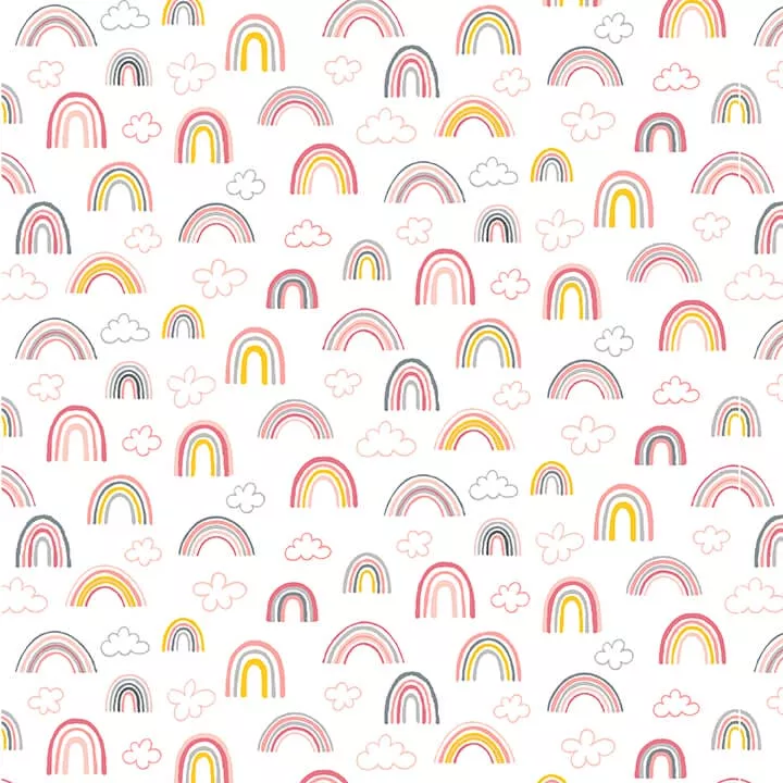 NEW! Porkopolis - Rainbows - Per Yard - by Diane Eichler for Studio e - Pigs - Multi - 6005-29