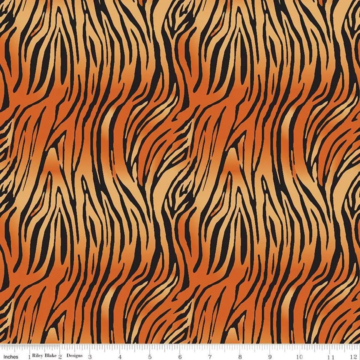 On Safari - per yard - Riley Blake Designs - Tiger Print - C10456-ORANGE