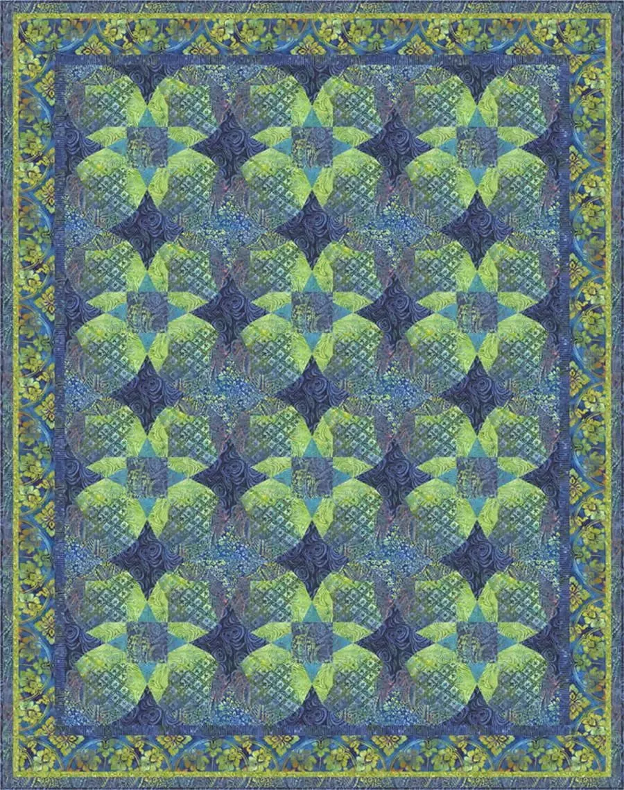 Ozarks in Bloom Fabric Quilt Kit by Raija Salomaa -OUT OF STOCK