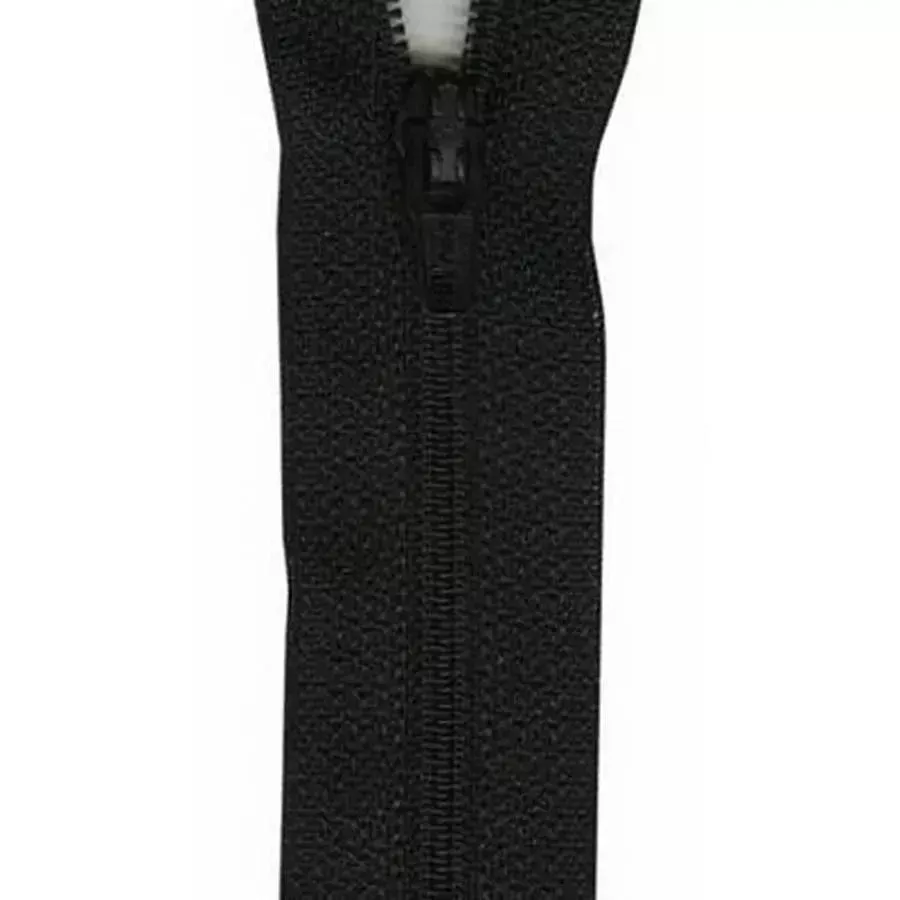 Polyester Zipper 6in, Black BOX03