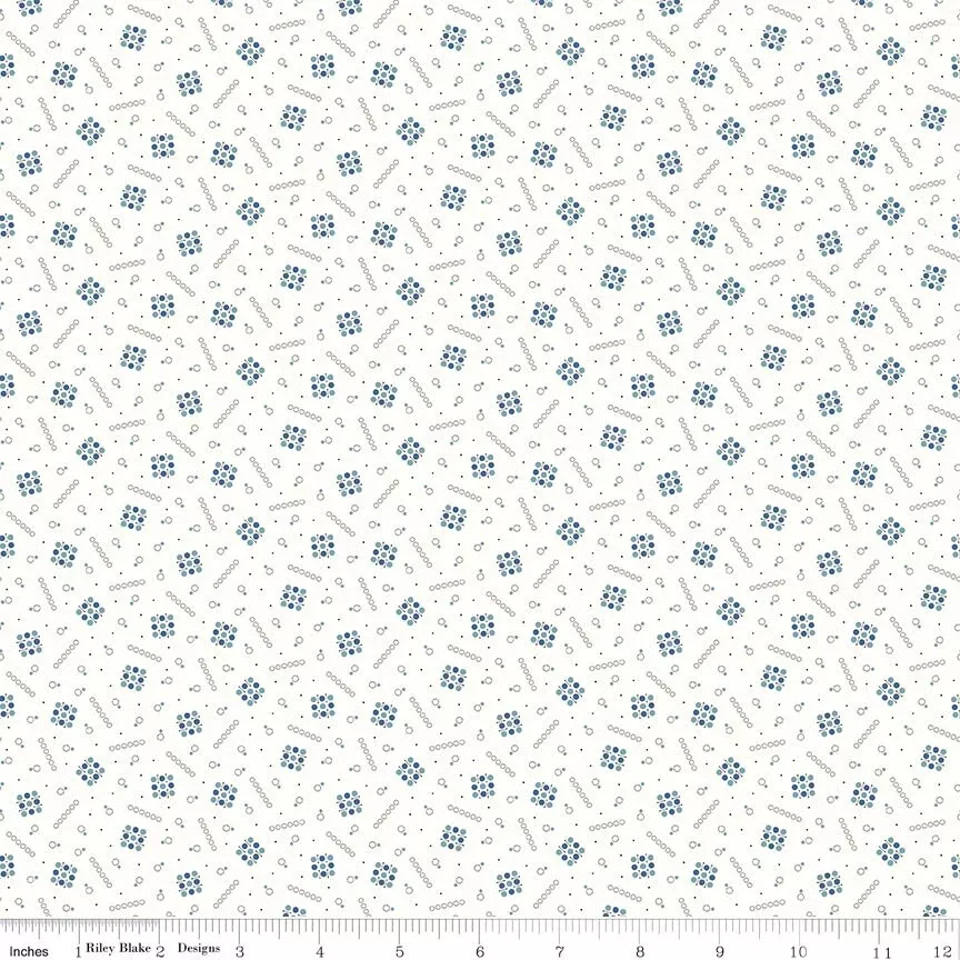 Prairie Creek Denim C12318-DENIM By Lori Holt Sold by 1/2 yard increments