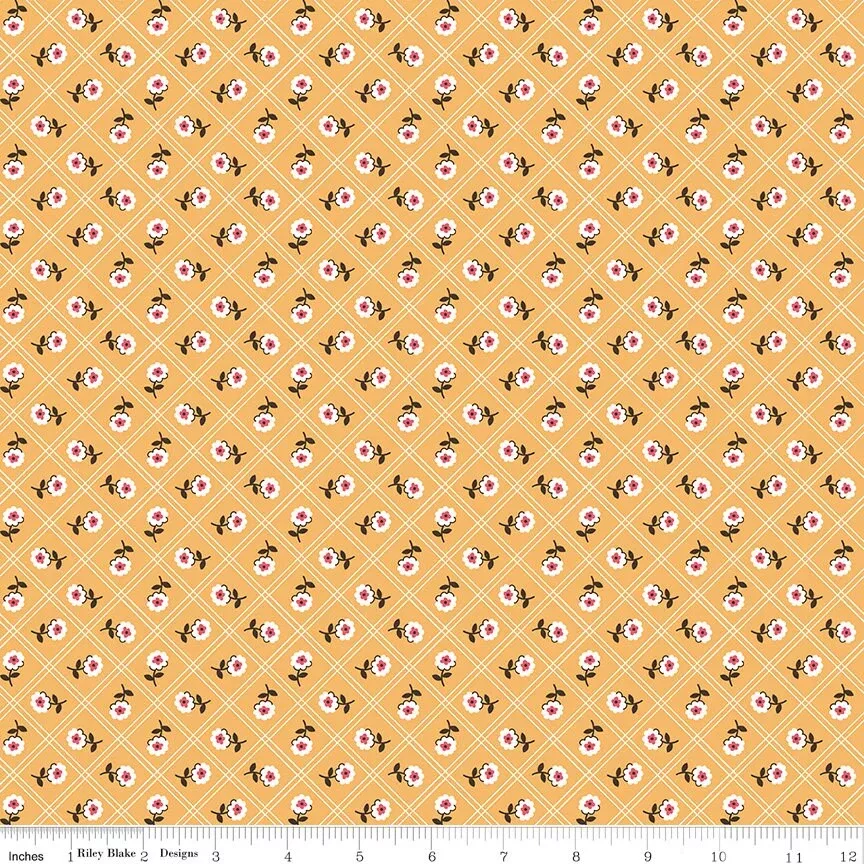 Prairie Rose Heirloom Daisy C12303-DAISY By Lori Holt Sold by 1/2 yard increments