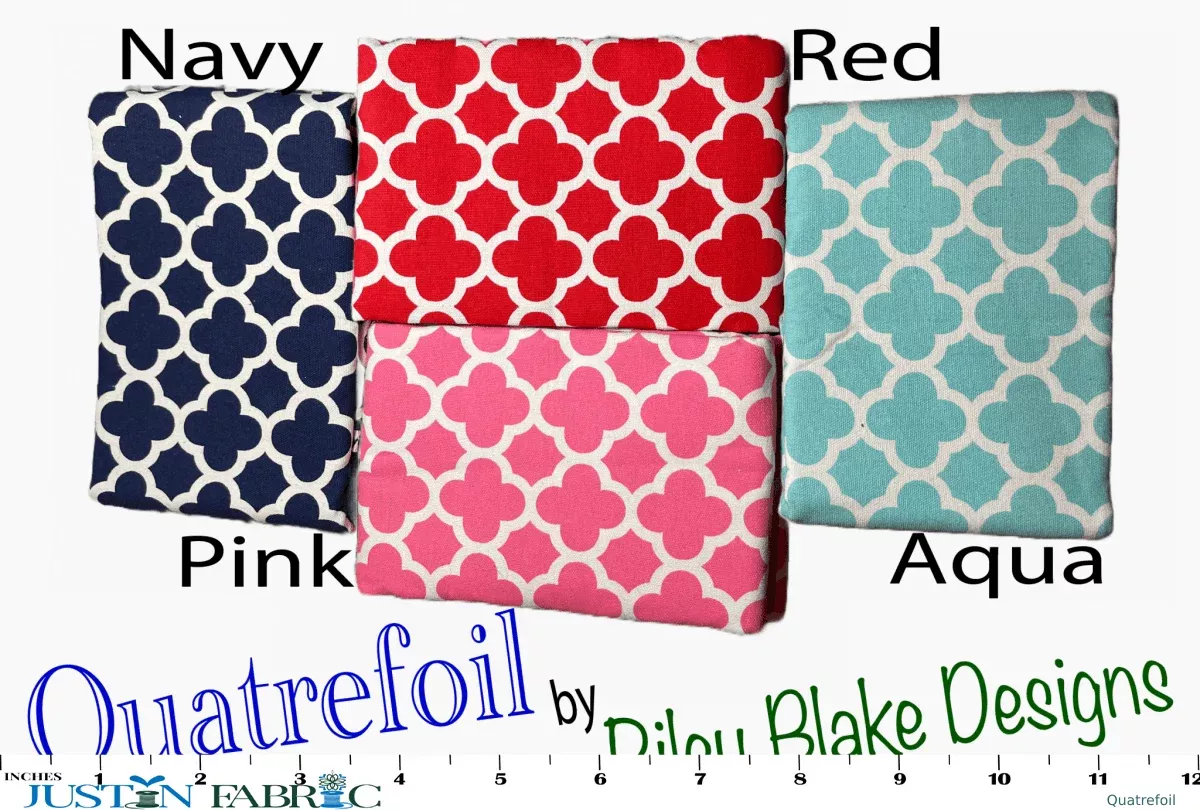 Quatrefoil by Riley Blake Designs Duck Canvas - 100% Cotton
