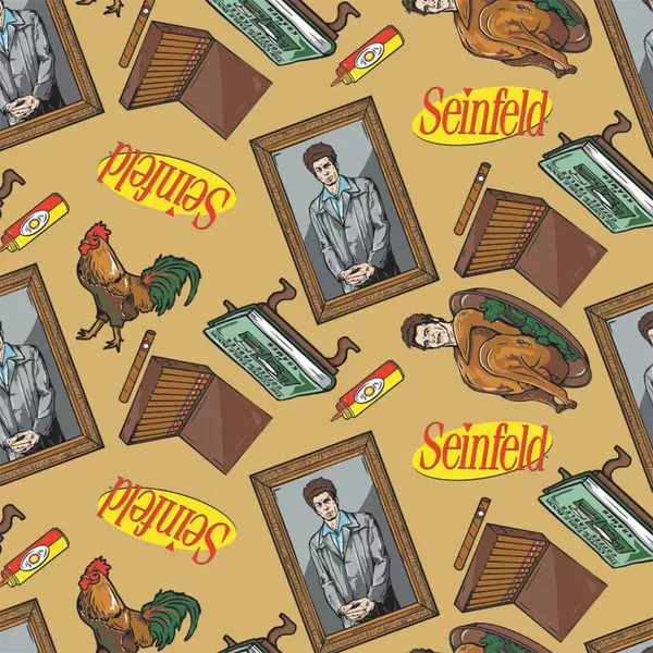 Seinfeld Kramer Icons Tan