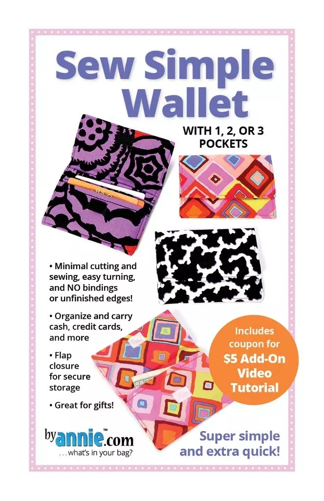 Sew Simple Wallet Pattern by byAnnie