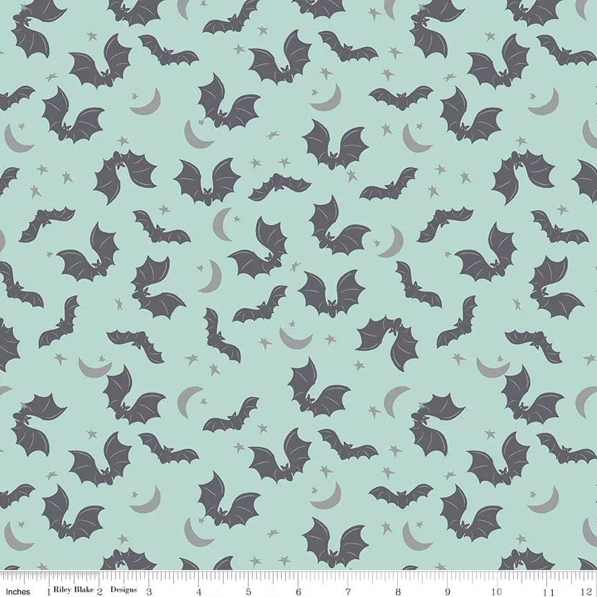 Spooky Hollow - Bats - Scuba - per yard - by Melissa Mortenson for Riley Blake Designs - Halloween - SC10572-SCUBA