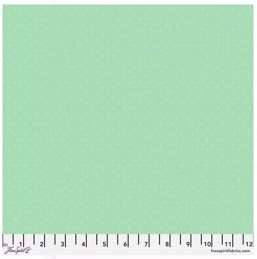 Tiny Dots - Peacock sold 1/2 yard increments PWTP185.Peacockby Tula Pink for Free Spirit Fabrics