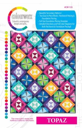 Topaz Quilt Pattern by Colourwerx