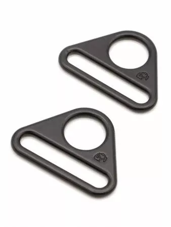 Triangle Ring Flat 1-1/2in Black Metal Set of Two ByAnnie