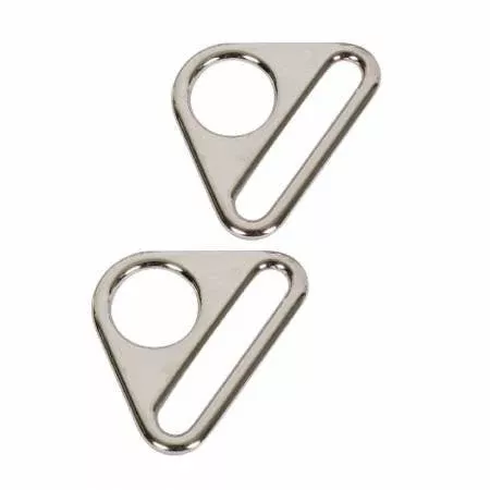Triangle Ring Flat 1-1/2in Nickel Set of Two ByAnnie