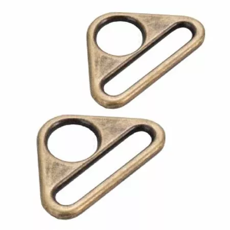 Triangle Ring Flat 1in Antique Brass Set of Two ByAnnie