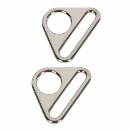 Triangle Ring Flat 1in Nickel Set of Two ByAnnie