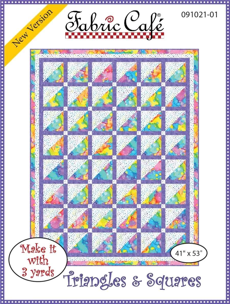 Triangles & Squares 3-Yard Quilt Pattern